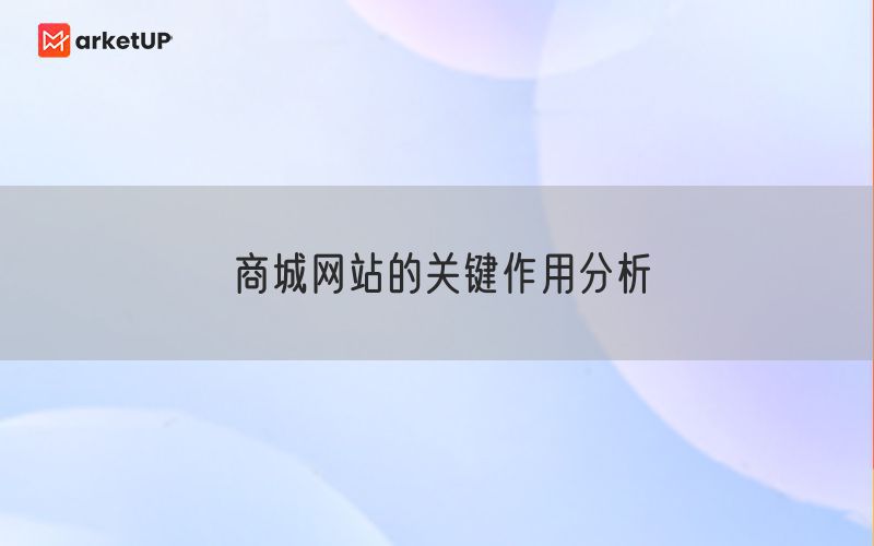 商城网站的关键作用分析(图1)