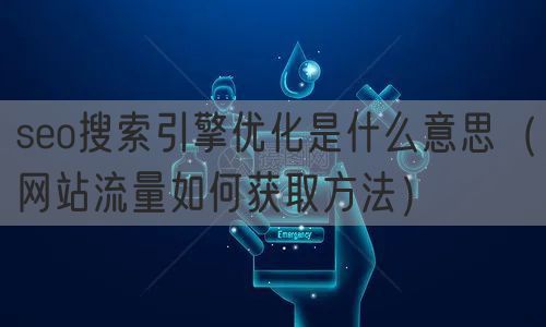 seo搜索引擎优化是什么意思（网站流量如何获取方法）(图1)