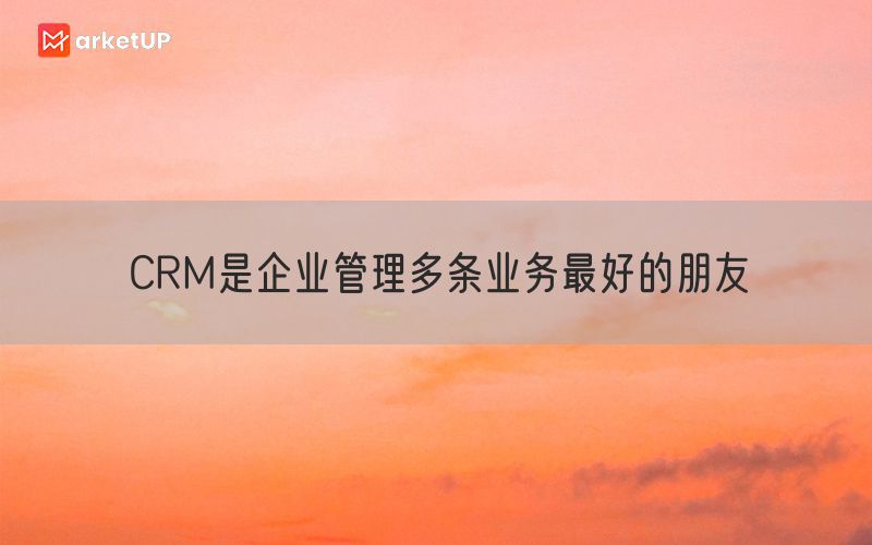 CRM是企业管理多条业务最好的朋友(图1)