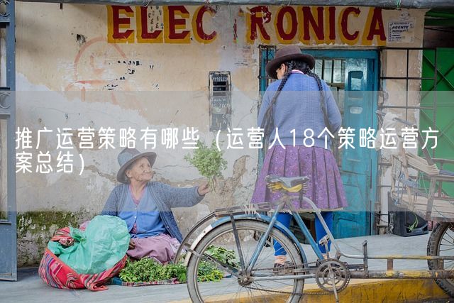 推广运营策略有哪些（运营人18个策略运营方案总结）(图1)