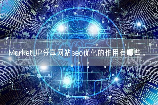MarketUP分享网站seo优化的作用有哪些。(图1)