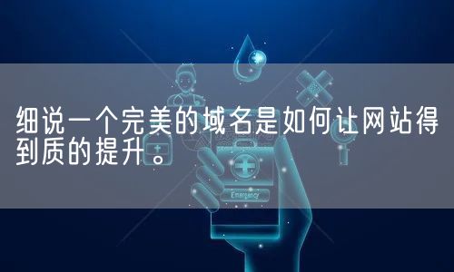 细说一个完美的域名是如何让网站得到质的提升。(图1)