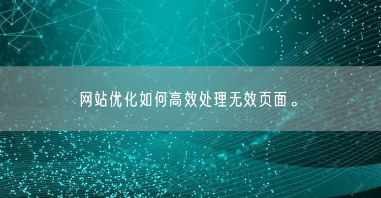 网站优化如何高效处理无效页面。(图1)