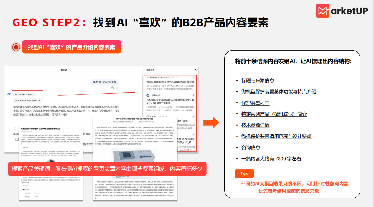 B2B内容营销流量贵、内容难？MarketUP用GEO+AI实操为客户一次性解答(图2)