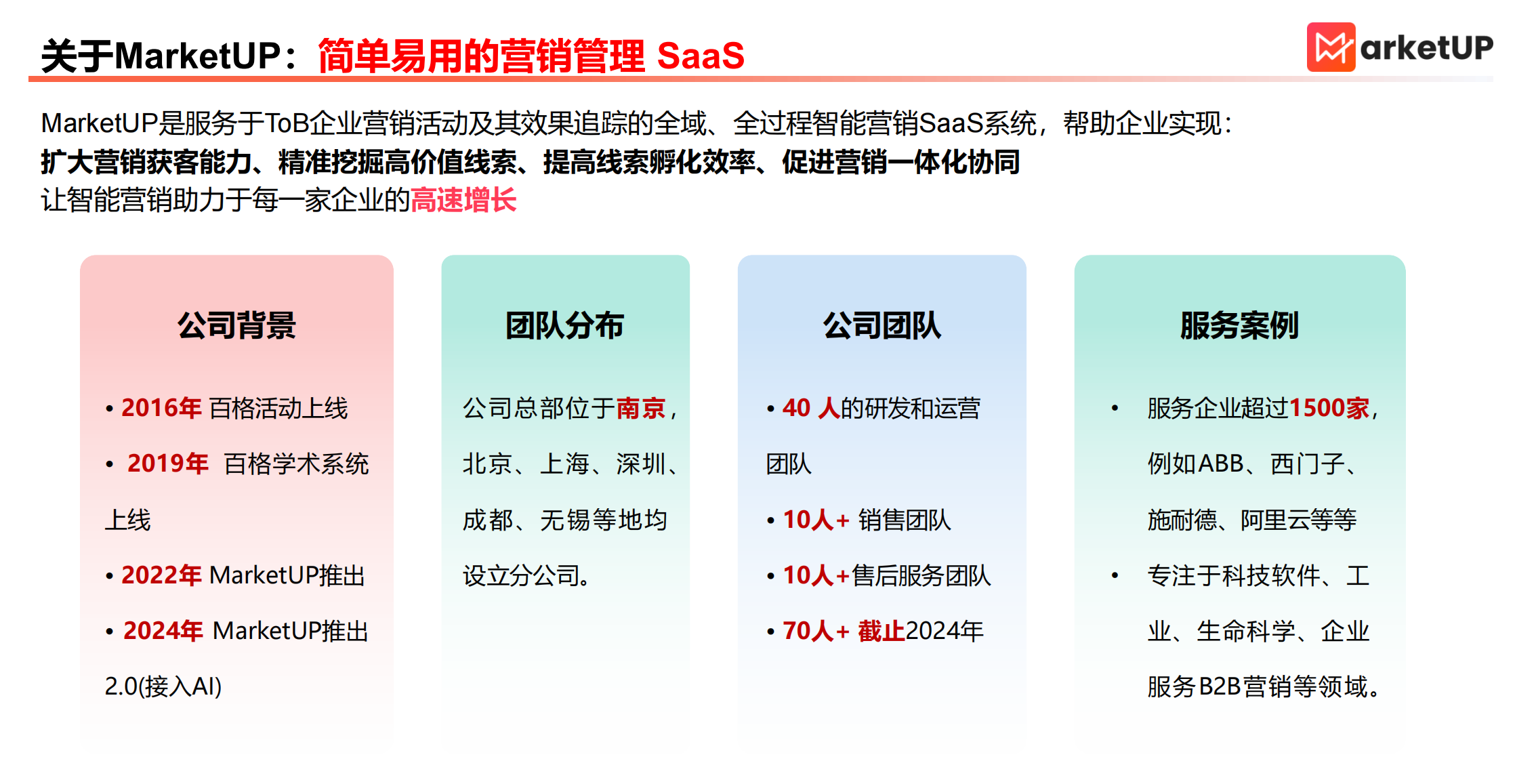 B2B 营销 SaaS 选型指南：深度解析 MarketUP 如何驱动中大型企业营销一体化协同(图1)