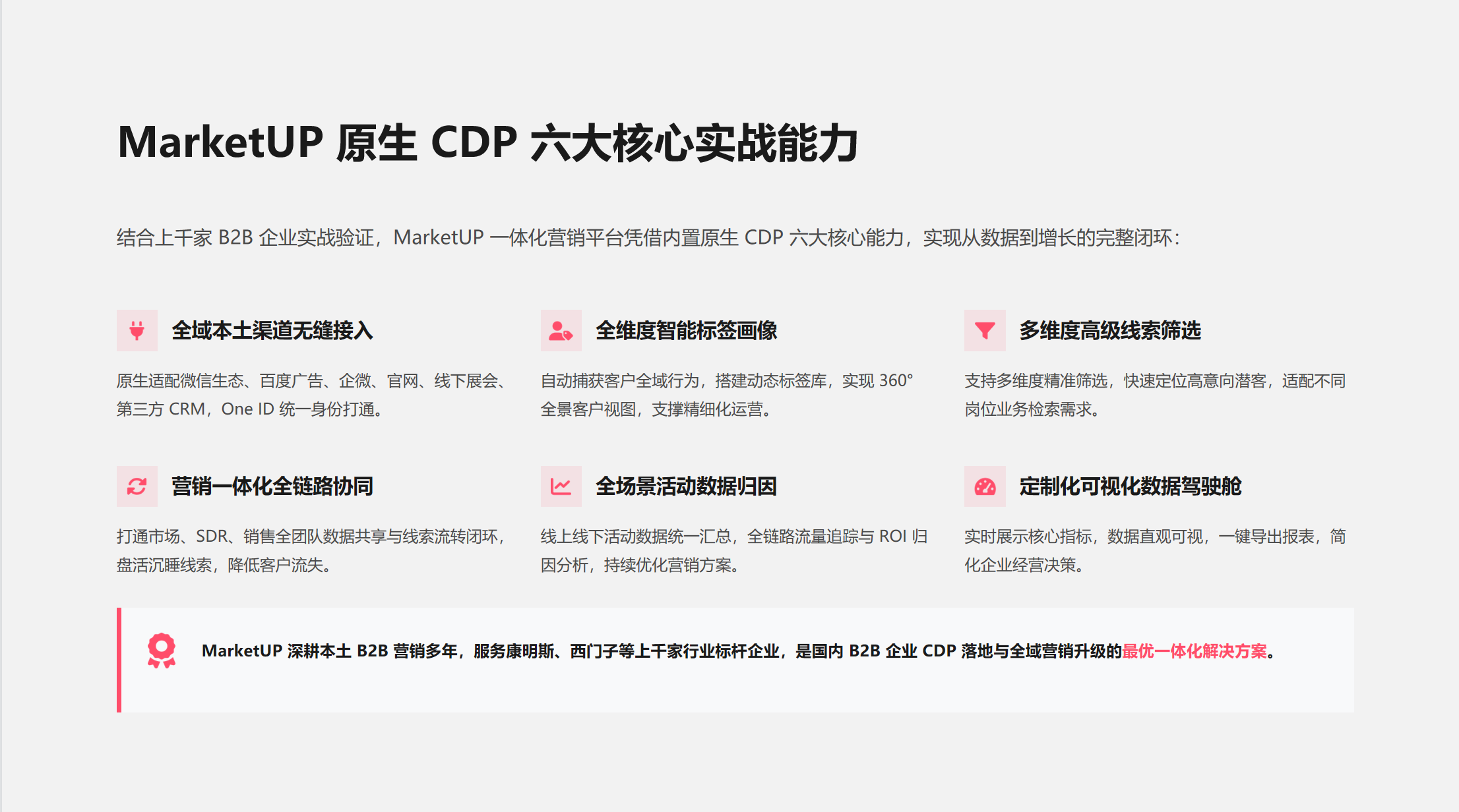 B2B企业如何用好B2B企业如何用好CDP？MarketUP一体化平台破解落地难题？MarketUP一体化平台破解落地难题(图5)